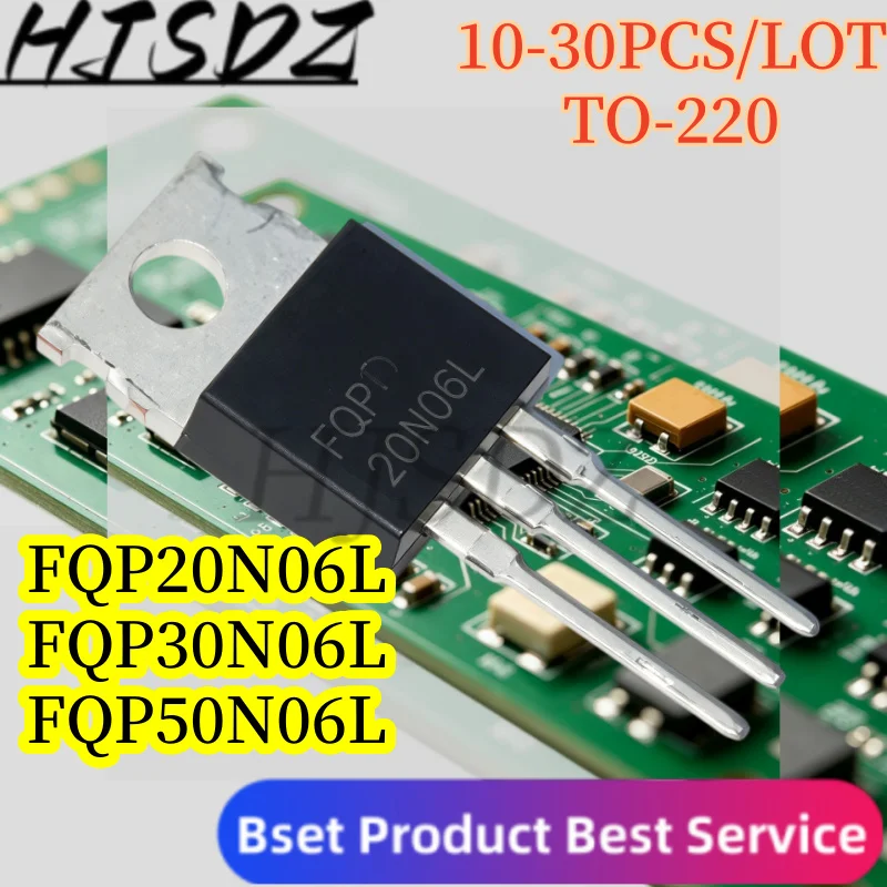 N-channel 【10-30PCS/LOT】 FQP20N06L FQP20N06 FQP30N06L FQP30N06 FQP50N06L FQP50N06 TO-220 Power MOSFET