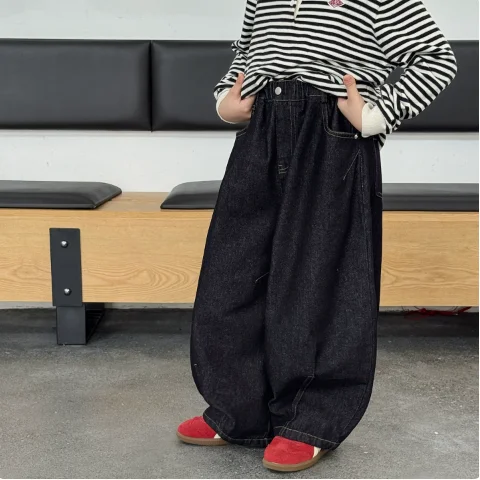 Boys Pants 2026 Autumn and Winter New Children's Wear Korean Style Boys and Girls Foreign Style Casual Cool Beat Jeans