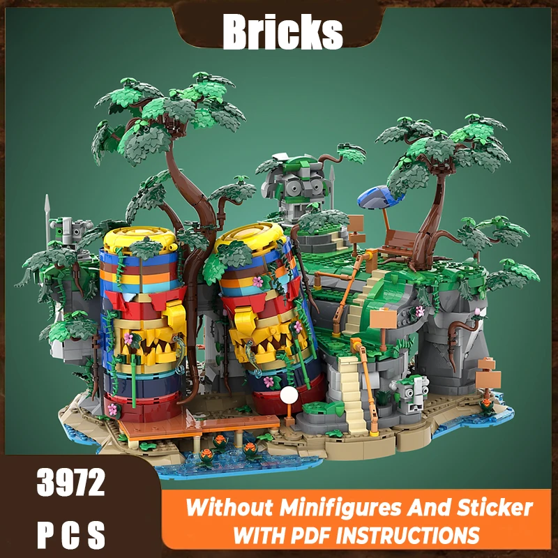 

Exquisite new MOC building blocks old era architectural models ancient relics park technology modular children's toys DIY set