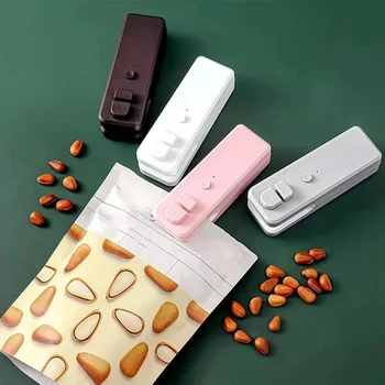 USB 충전 모델 실러, 가정용 스낵 가방, 오픈 씰 통합 실러 식품 가방, 편리한 미니 실러, 1pc 
