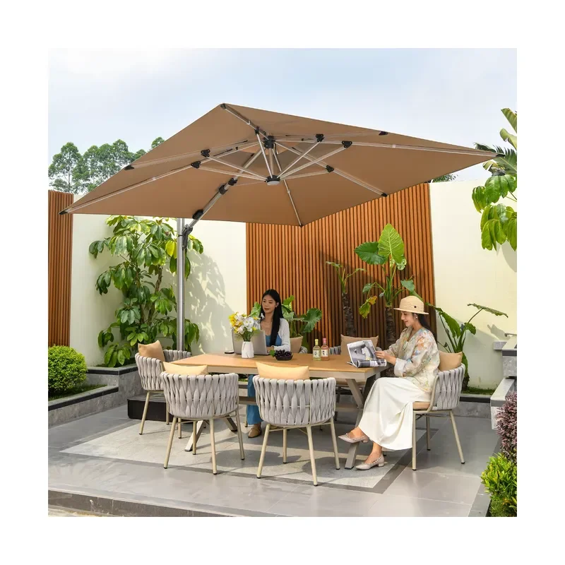 [280 Grams Canopy Polyester]Branded Customized Logo Print 10ft 12ft Patio/Garden/Hotel/Coffee Shop/Park/Courtyard/Beach