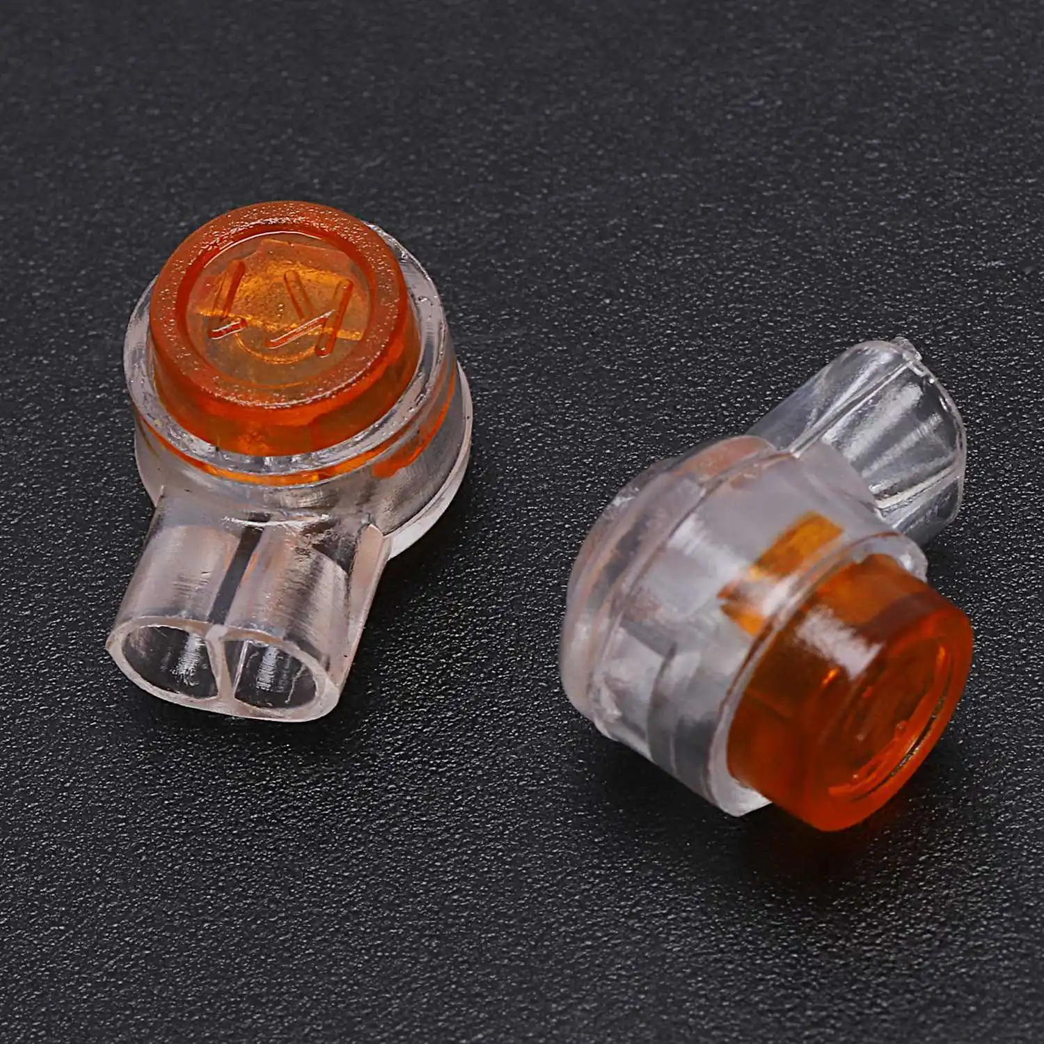 50 stuks gele knop met gel gevulde telefoondraad Butt Splice UY-connector 2-poorts