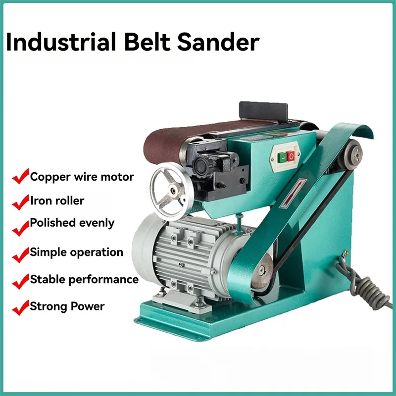 

Desktop Belt Sander Woodworking Grinder Industrial Grade Polishing Machine Mode Electric Belt Sander for Tool Polishing Making