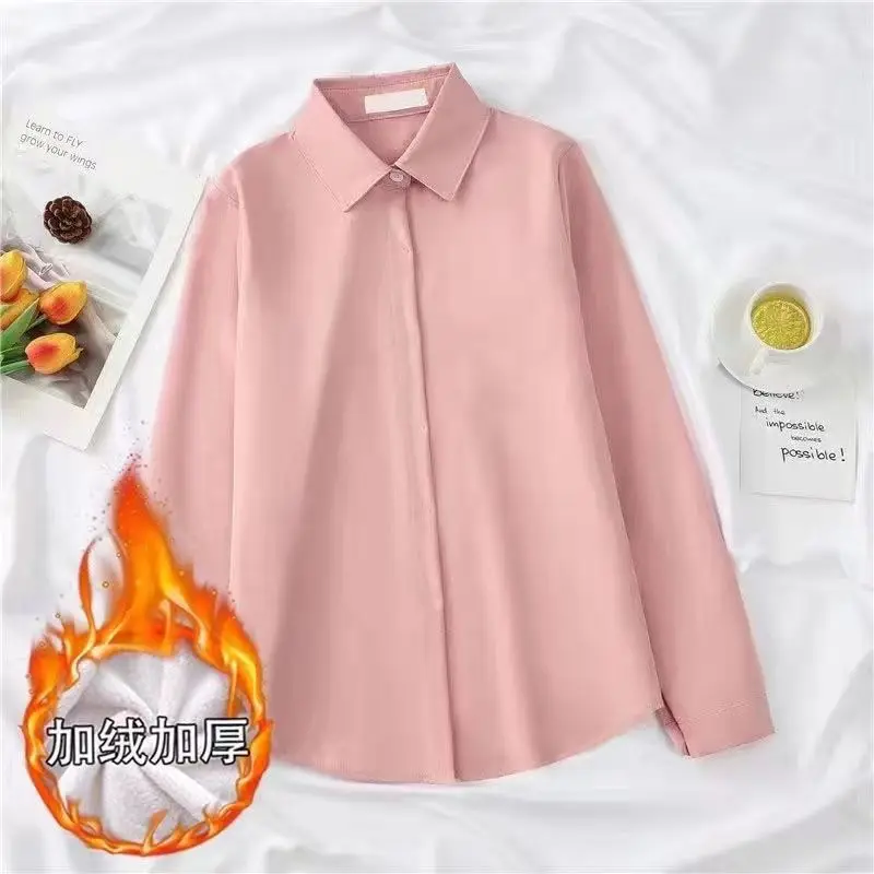 

Spring Autumn Lantern Sleeve Elegant Women's White Blouse 2025 New Turn-down Collar Korean Casual Loose Shirts Female JJ283