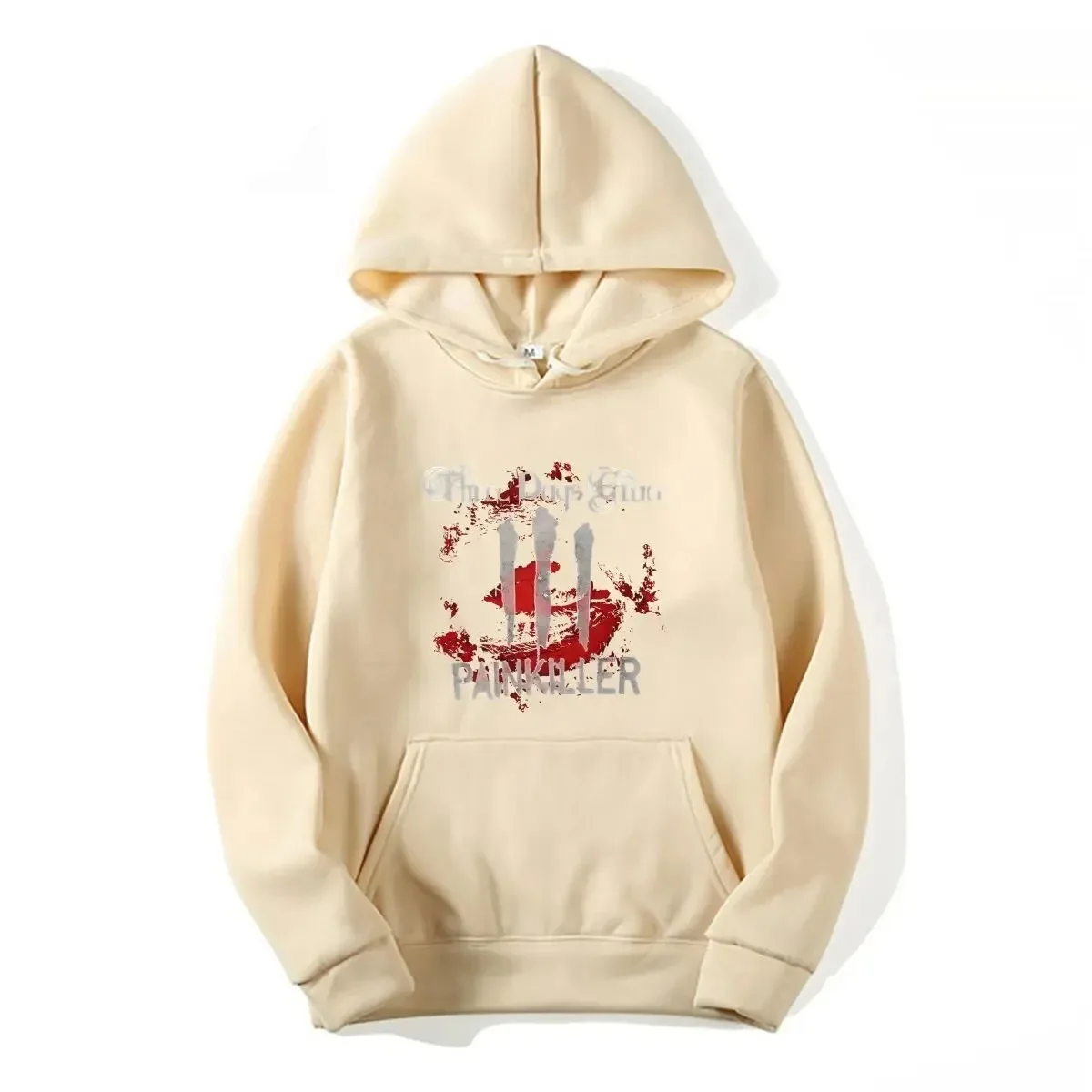 Three Days Grace Hoodie – Front Band Name + Signature "III" Graphic + "PAINKILLER" Text, Rock Band Fan Apparel