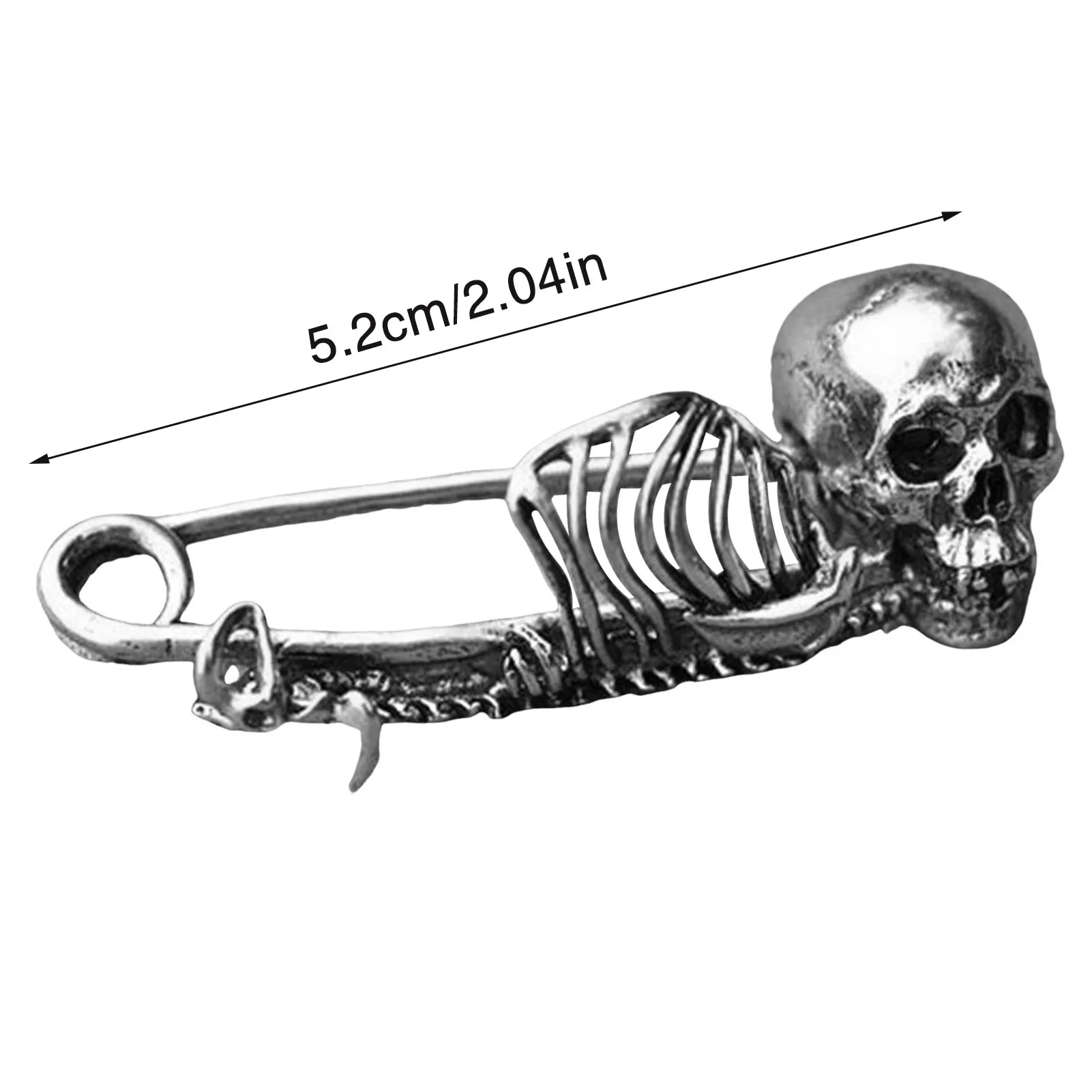 Gothic Style Skull Lapel Brooch Delicate Vivid Skull Brooch Badge Pin Suitable for Pins Collector Gifts