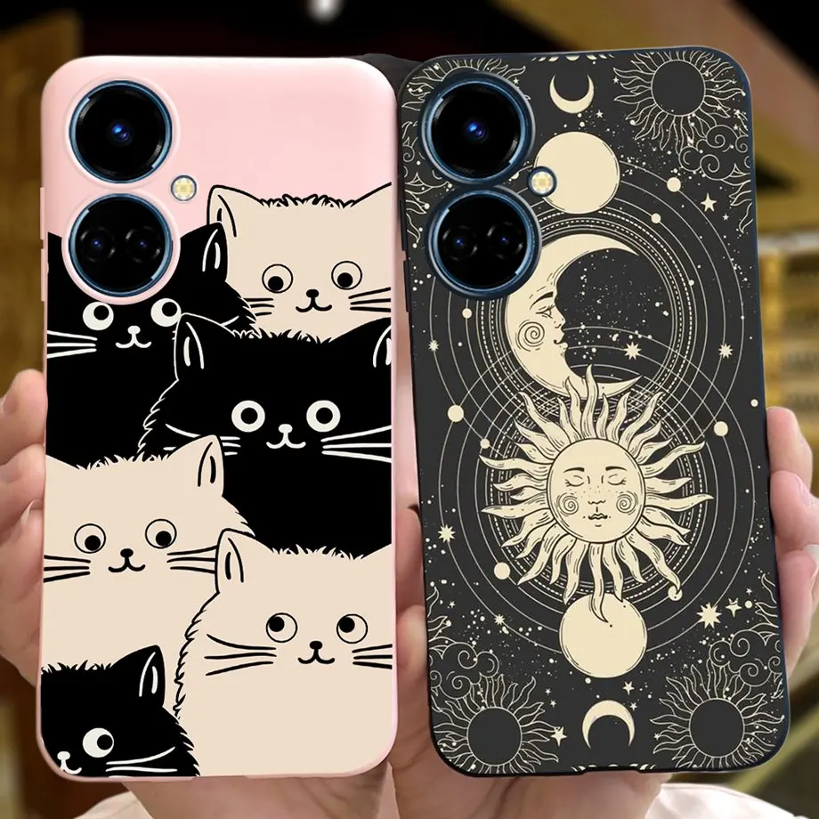 For Tecno Camon 19 Neo Phone Case Camon 19 Pro 5G Housing 2024 New Fashion Soft TPU Coques For Camon19 19Neo Funda Moon Night