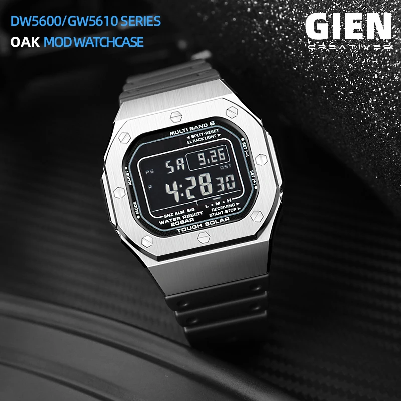 GienCreatives·CASIOAK for DW5600/GW5610 mod watchcase fang watchcase stainless steel Refit Parts