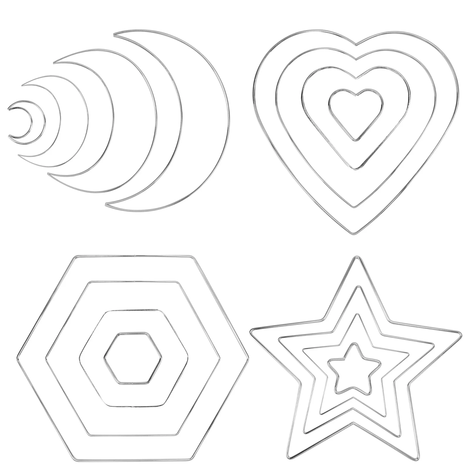 

16Pcs Metal Lace Hoops Premium Iron Rings for DIY Dream Catcher Craft Decorative Wreath Accessories Strong Wear-Resistant Smooth