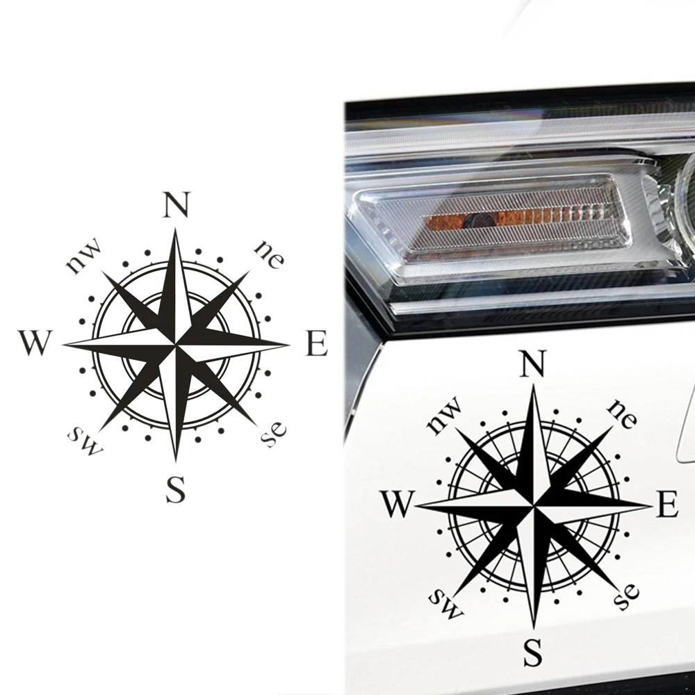 

Car Sticker NSWE Compass Creative Personality Decals Art Design Auto Motorcycles Exterior Accessories For Truck Decoration RV