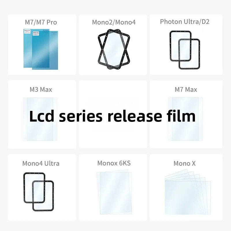 

M7/M7 Pro/mono2/Mono4/M5s/M5s Pro/ M5 12k/M3 Max/Mono Release Film 2K/4K/ Светоотверждаемая пленка для аксессуаров для 3D-принтеров