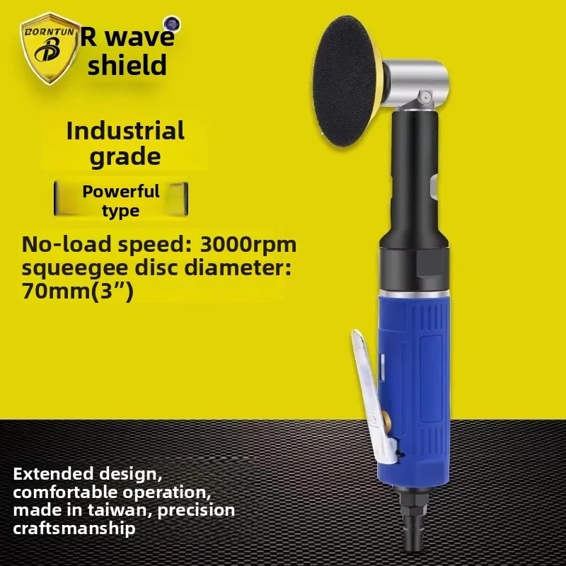 Wave Shield 90-Degree Elbow Pneumatic Sandpaper Machine, Grinding Machine, Right-Angle Air Grinder, Air Grinder Bd-6016