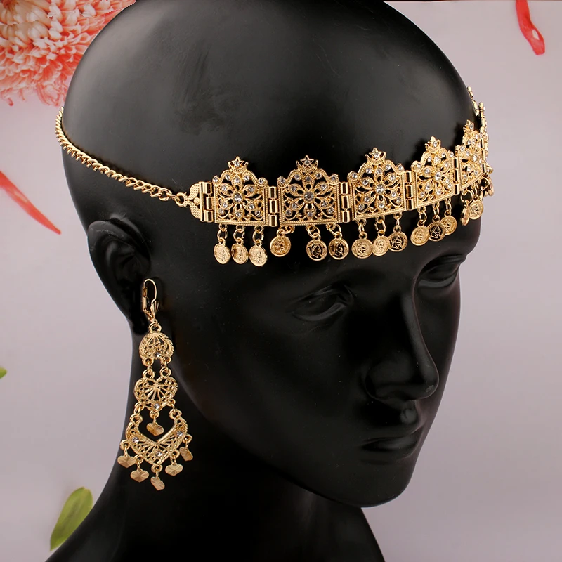 Algeria Wedding Jewelry Set Gold Plated Luxury Accessories for Women Set Arabic Joias Em Mulher Conjuntos Turkish Bridal Gifts