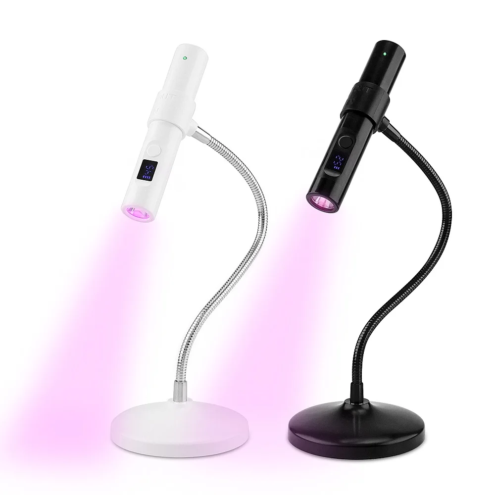 High Quality Newest 360 Degree Freedom Adjustable Touch MINI Flash Cure Light Sleeve Design for Desktop Use LED Gel Polish
