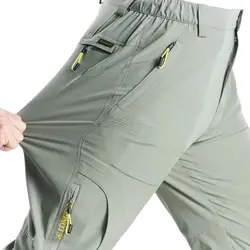 Dehnbare Herren Cargo hose Sommer Männer Freizeit hose schnell trocknen Outdoor Wandern Trekking taktische männliche Sport hose pa65