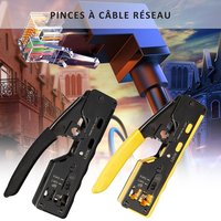 Hot Hand Network Tools Pliers RJ45 Network Crimper 3-in-1 Crimp/Cut/Strip Lan CAT8/7/6A/6/5E (STP/UTP) RJ11/12 Tel Modular Cable