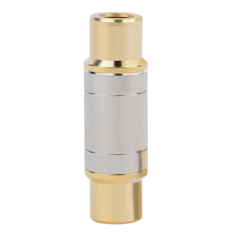 Podwójne złącza RCA Wysokiej jakości gniazdo RCA żeńskie do żeńskiego Jack Adapter prosty Pozłacany przedłużacz kabla głośnikowego