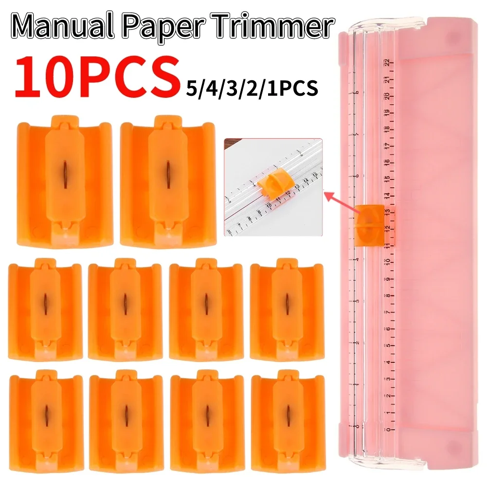 Paper Cutter A4 A5 Paper Cutting Guillotine Replacement Blades Cutter with Pull-out Ruler for Photo Trimmers Scrapbooking Tool