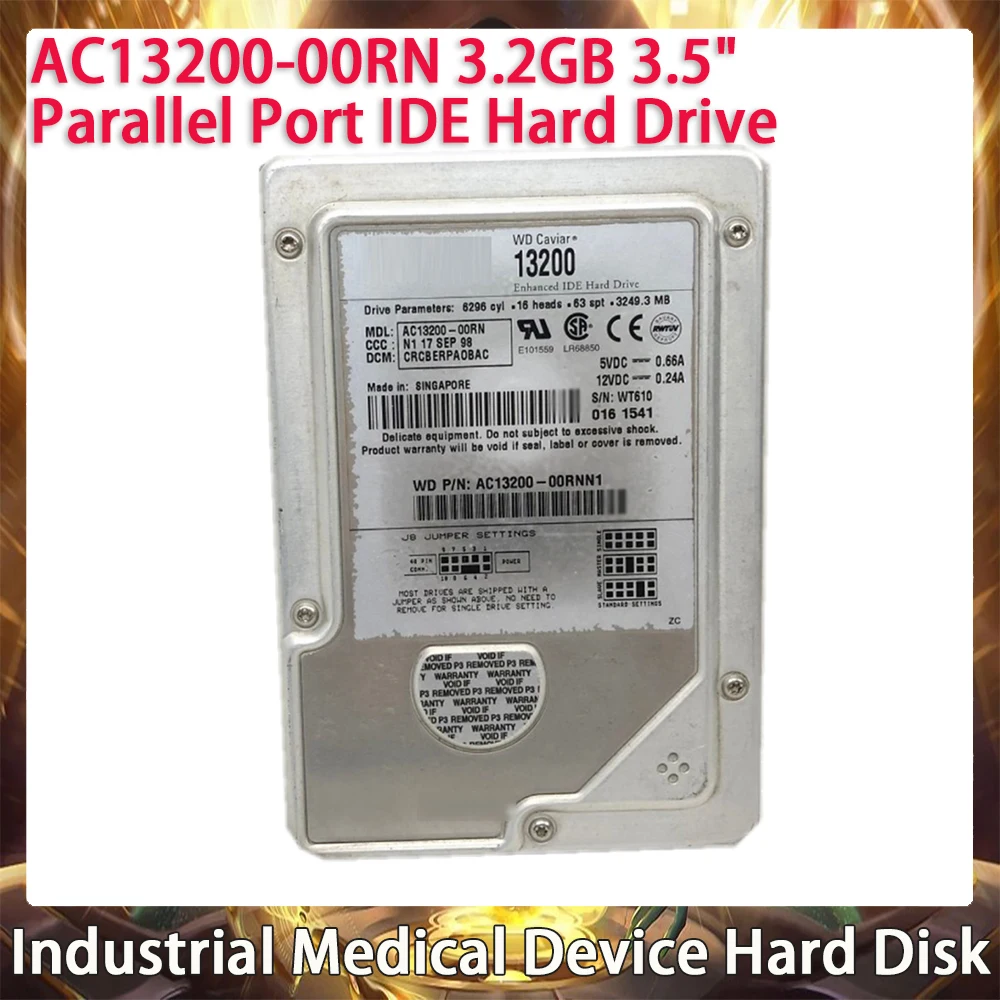 AC13200-00RN สําหรับ Western ดิจิตอลอุตสาหกรรมอุปกรณ์การแพทย์ฮาร์ดดิสก์ 3.2GB 3.5 "พอร์ตขนาน IDE PC Hard Drive