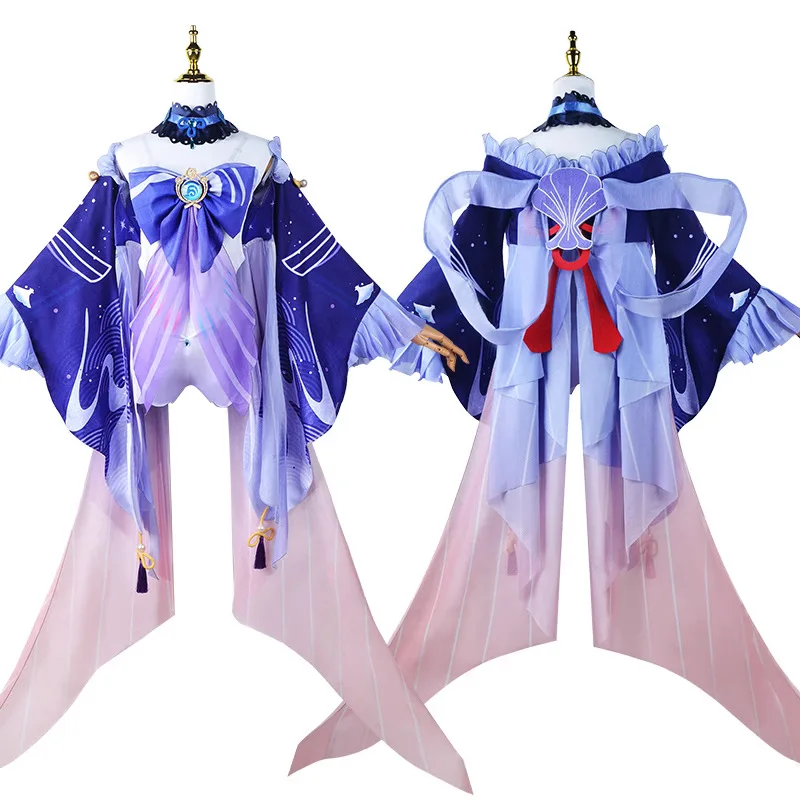 

2026 новая игра Genshin Impact униформа Сангономия Кокоми косплей костюм парик аниме китайский стиль костюм на Хэллоуин