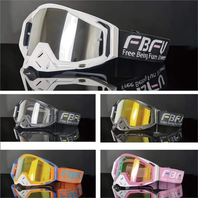 Gafas de Protección para Motociclismo, Resistentes al Viento, Arena y Polvo, con Marco Reforzado para Carreras en Circuito y Conducción en Carretera
