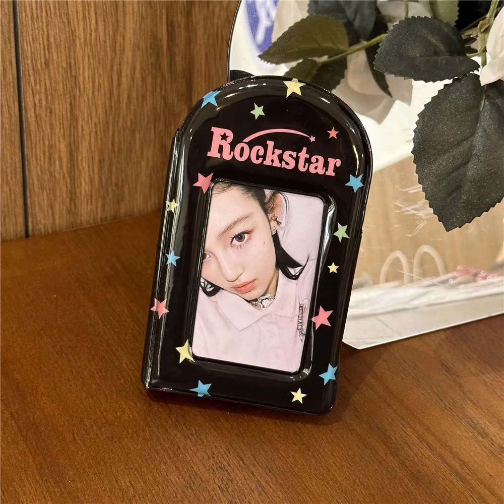 New Retro Star Card Album PVC Korean Style Photocard Binder with 10 Internal Pages 3 Inch Mini Idol Card Collect Book