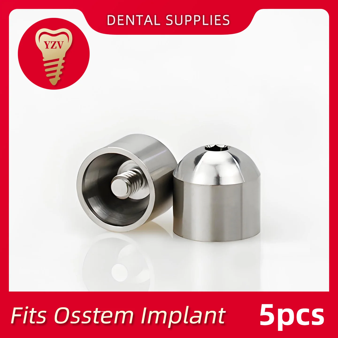 5Pcs Esthetic-low Healing Cap fits OSSTEM High Precision Protective Cover Exquisite Workmanshipa