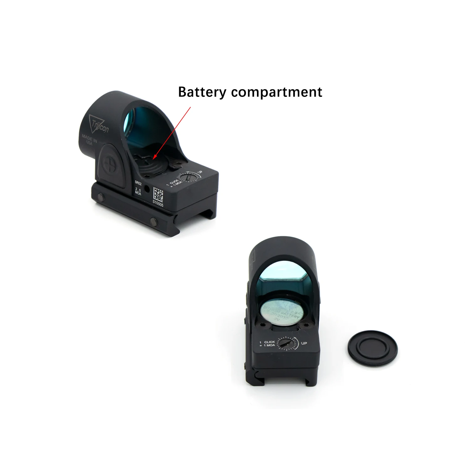 Imagem -02 - Trijicon Sro Red Dot Sight Scope Óptica Rmr Riflescope Fit 20 mm Rail Rifle Sight Apto para Caça Glock