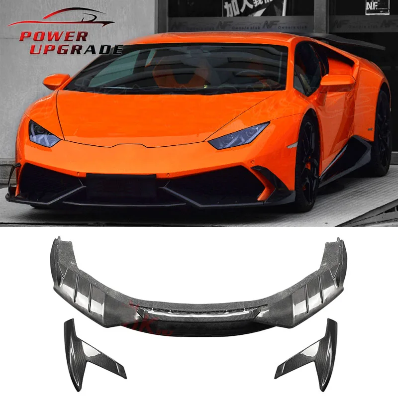 

Mansory Style Carbon Fiber Front Lip Front Bumper For Lamborghini Huracan LP610 LP580 Chin Lip Spoiler Lips Body Kit