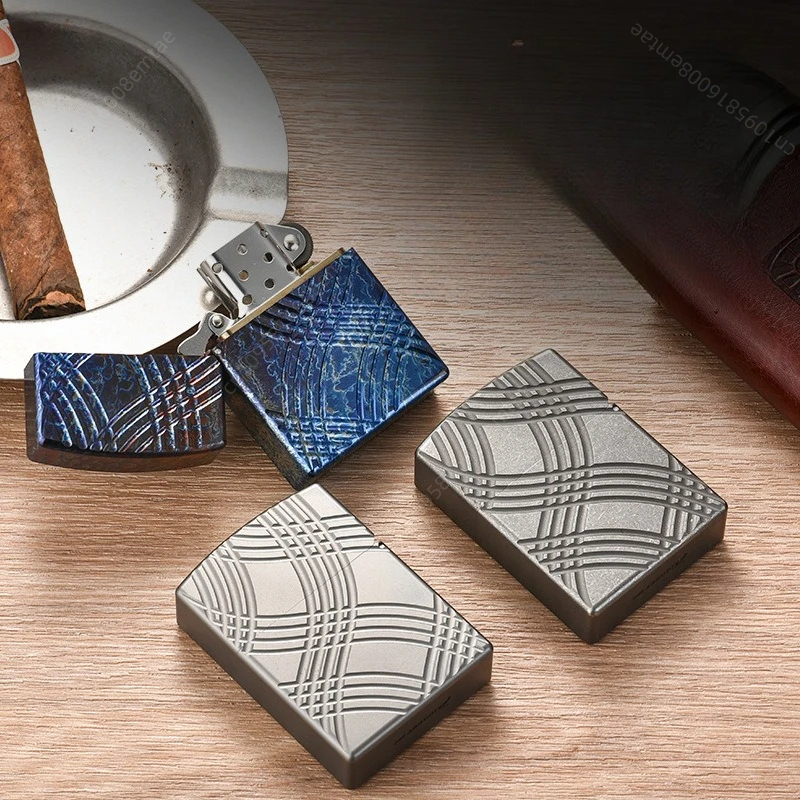 Pioneer ADC Titanium Fuel Lighter, Outdoor Portable Windproof Titanium Lighter, Cigarette Accessories, Men's Gift