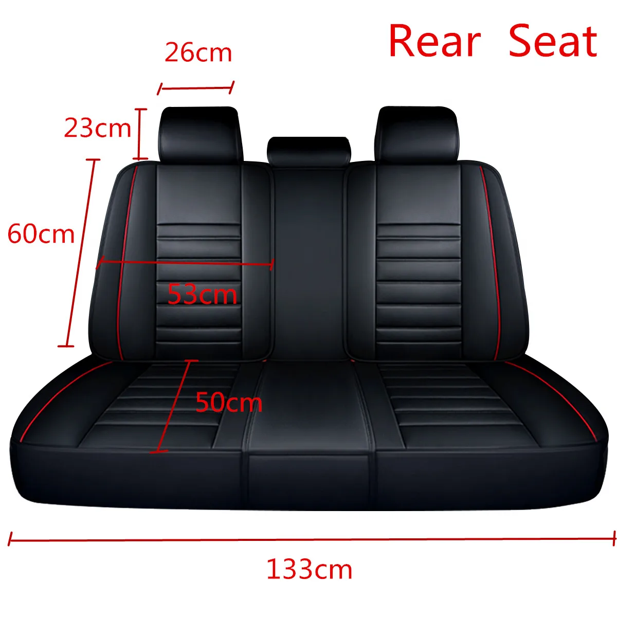 11PCS 5 Seats Car Seat Covers PU Leather Full Set Seats Cover Front Rear Seat Cushion Cover Universal Truck SUV For Hyundai/Ford