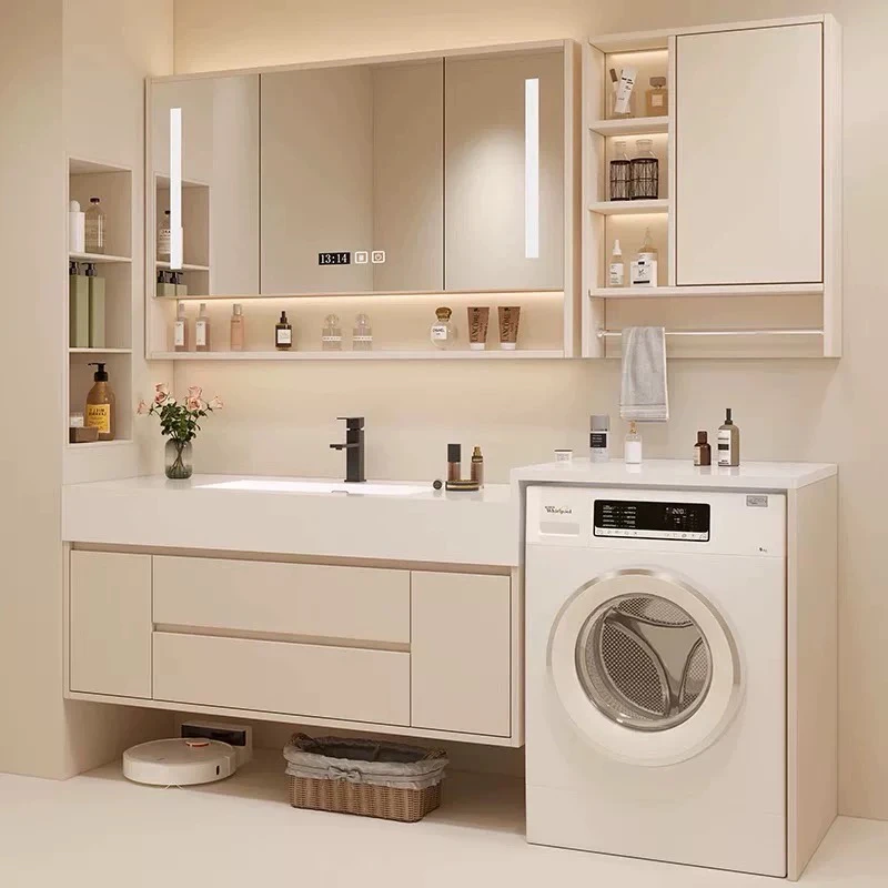 /Toilet Makeup Bathroom Cabinet White Drawers Dressers Accessories Vanity Perfume Cupboard Narrow Luxury Gabinete Salon Furnitur