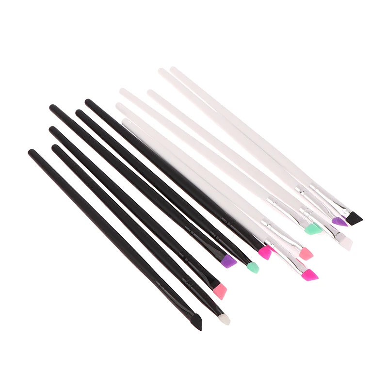 Portable Eyebrow Eyeliner Brush Diagonal Angled Eyebrow Liner Brush Women Makeup Cosmetic Tools