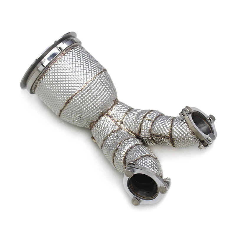

OBM Exhaust Downpipe for Audi SQ5 3.0T 2019-2023 304 Stainless Steel Exhaust Pipes Racing Free Flow Pipe Exhaust System