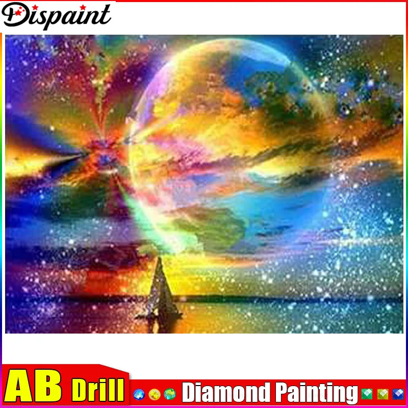 Dispaint AB Diamond Painting Full Square/Round Drill 5D DIY 