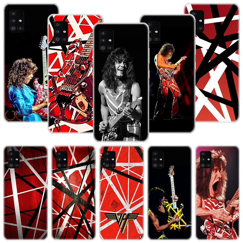 Eddie Van Halen Graphic Guitar Phone Case For Samsung Galaxy A51 A71 A41 A31 A21S A11 A01 A70 A50 A40 A30S A20E A20S A10S A6 A7