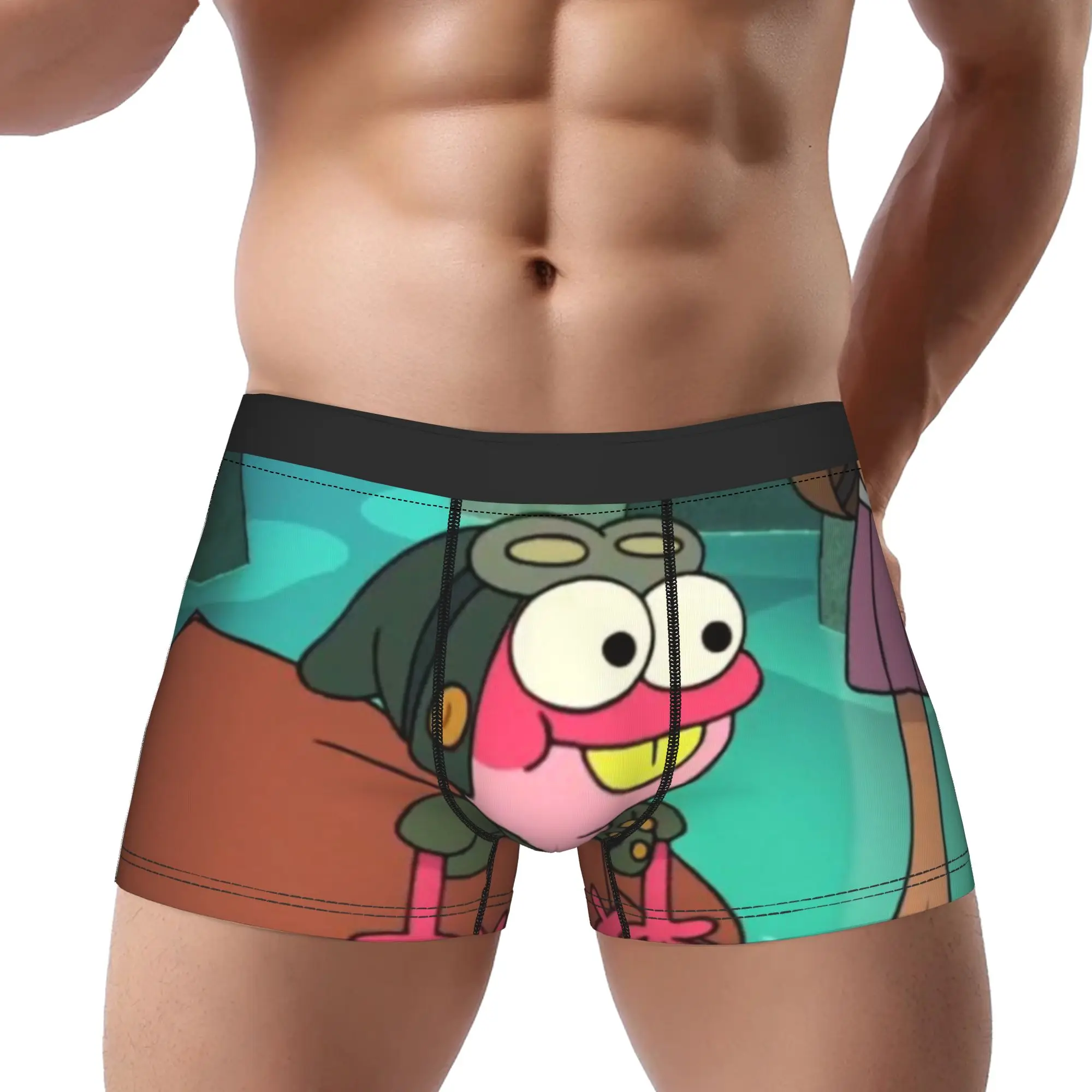 

Sprig Plantar Amphibia Underpants Breathbale Panties Man Underwear Print Shorts Boxer Briefs