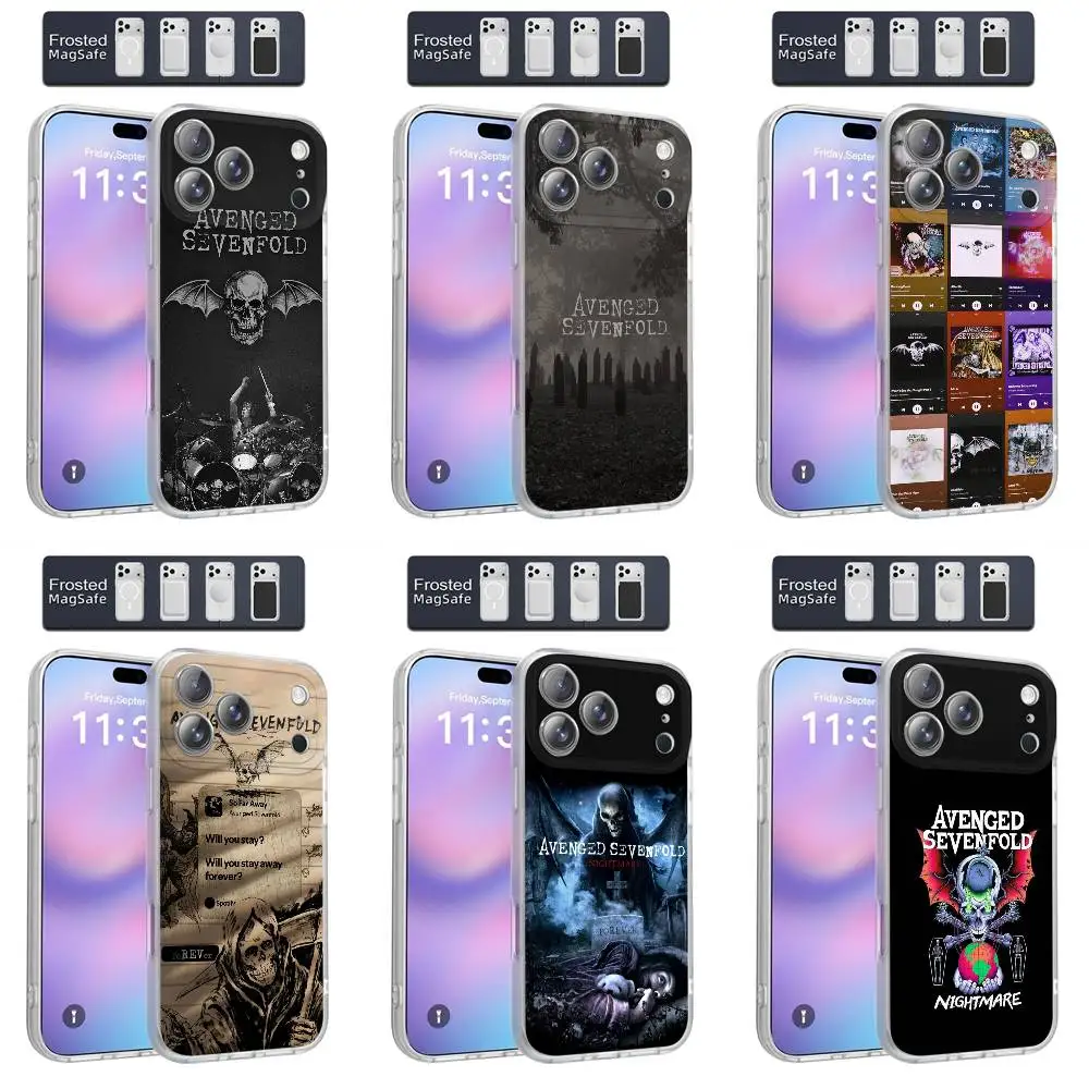

A-Avenged S-Sevenfold Nightmare Phone Case For iPhone 17,16,15,14,13,12,11,Pro,Max,Plus,Air,Mini Magnetic Magsafe Frosted Clear