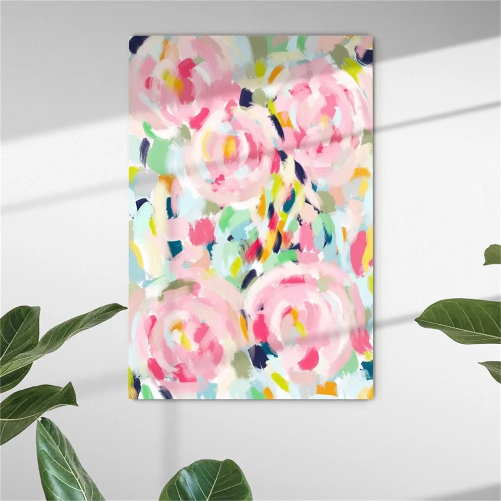 

Pink Rose Graffiti Pop Art Poster Print Abstract Modern Wall Art Picture Canvas Paintings For Living Room Home Decoration