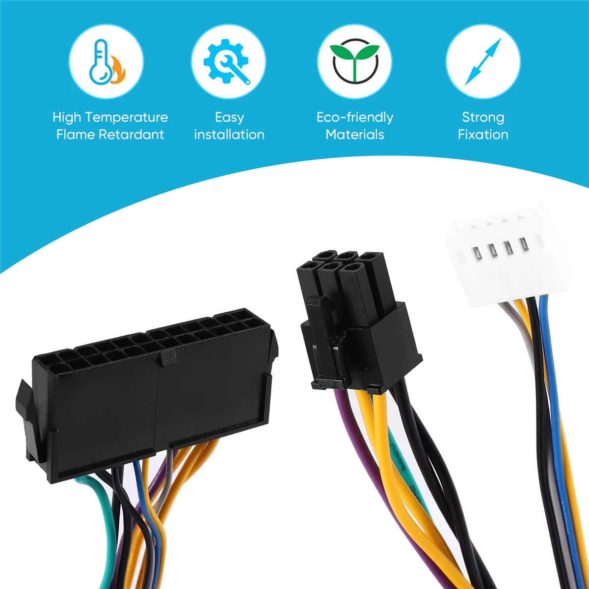 M04K ATX Основный 24-контактный разъем «мама» на 6-контактный разъем «папа» 6Pin PCI-E PSU Кабель питания для HP Elite 8100 8200 8300 800G1