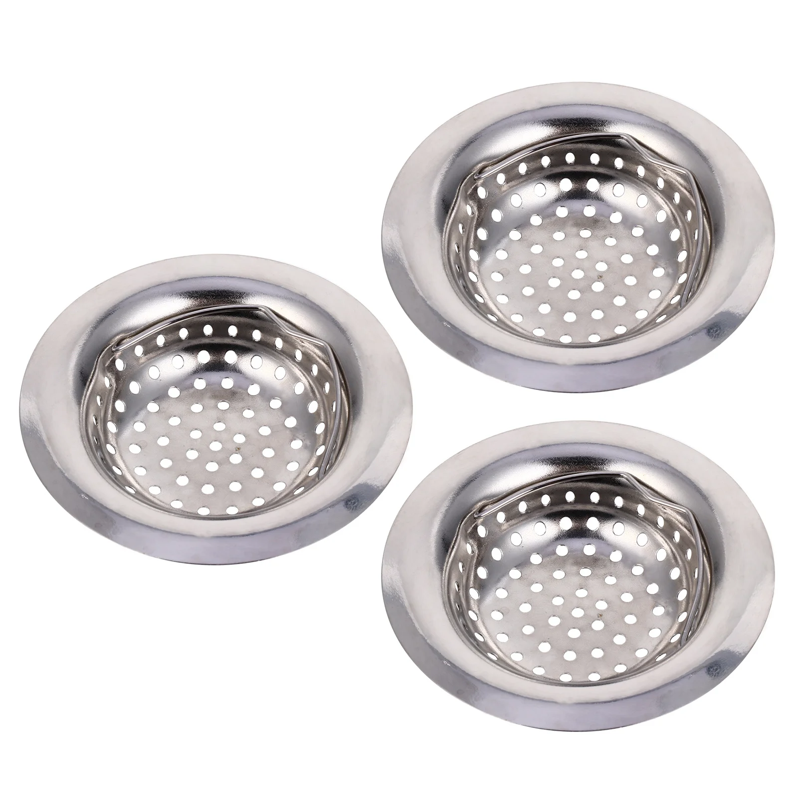 3 قطعة حوض الفولاذ المقاوم للصدأ تصفية شبكة المطبخ الحمام استنزاف مصفاة الماسك للشعر النفايات الحطام مصفاة حوض المنزل