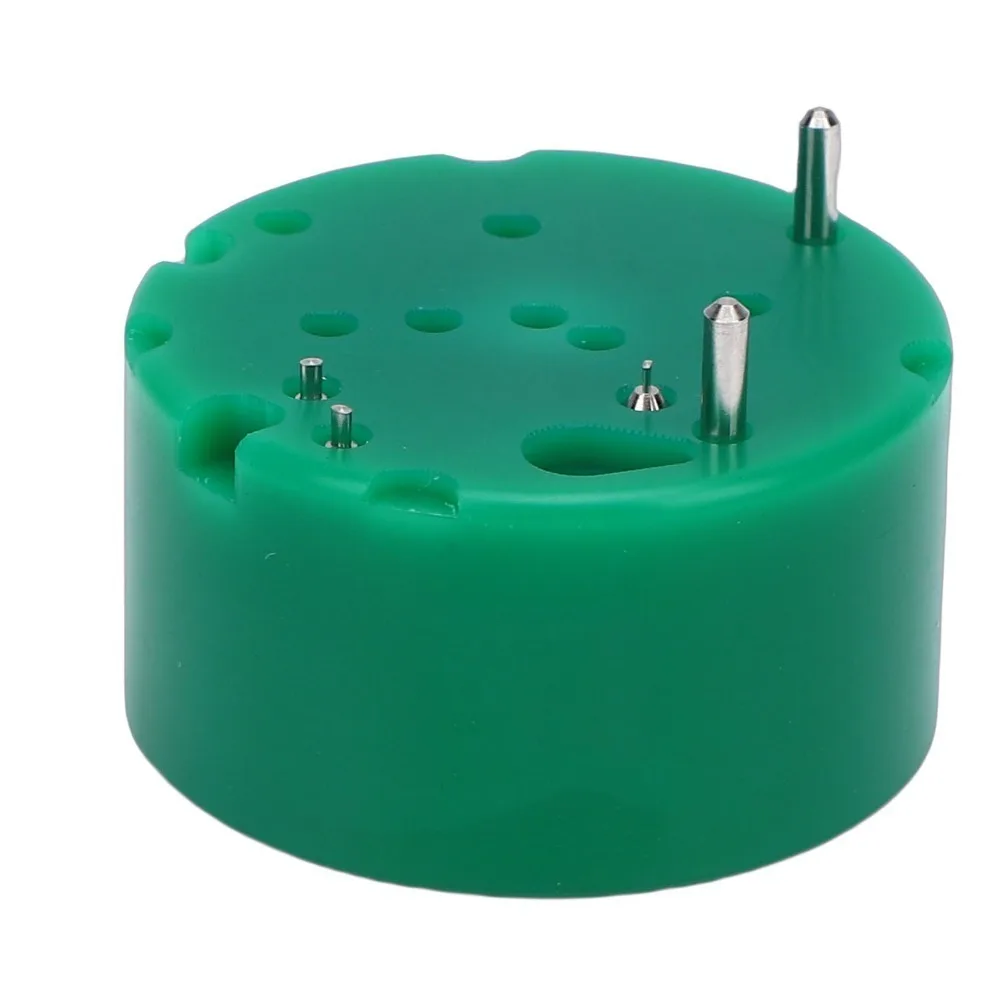 Precision Green Watch Movement Holder Plastic Small Size Chronograph Movement Base Watch Movement Mounting Base For Watchmakers