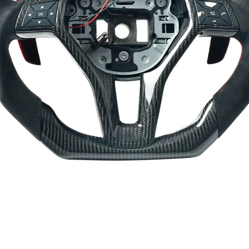 Customized carbon fiber steering wheel for Mercedes Benz E C CLS W218 W212 W204 W207 LED Car accessories