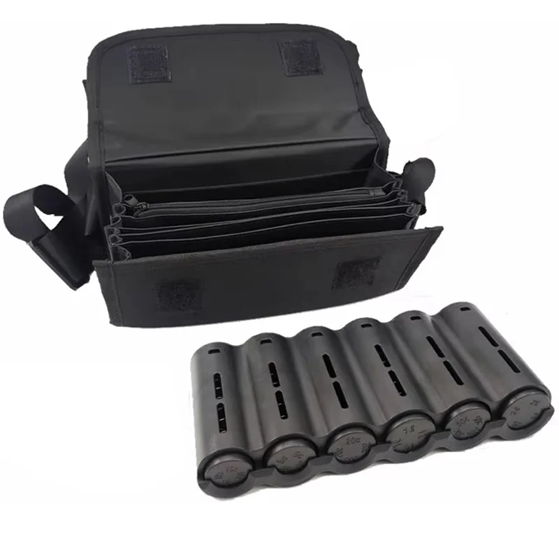 b29c-new-6-slots-euro-coin-dispenser-driver-waiter's-purse-waist-wallet-zipper-pocket-coin-sorter-cash-receipt-coins-safe