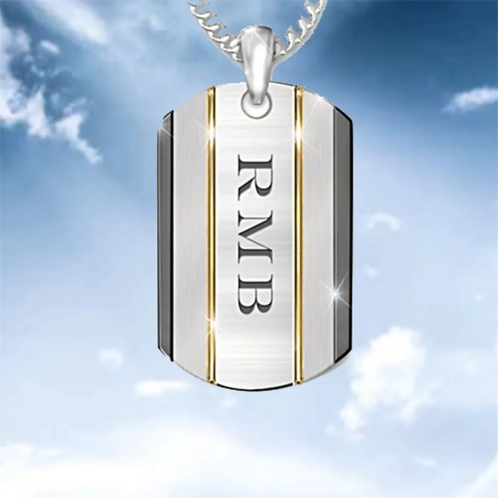 جديد رائع الإبداعية أزياء الرجال الإبداعية يوان قلادة بحرف متعدد الألوان خط قلادة الشارع حزب الصبي قلادة هدية مجوهرات #1