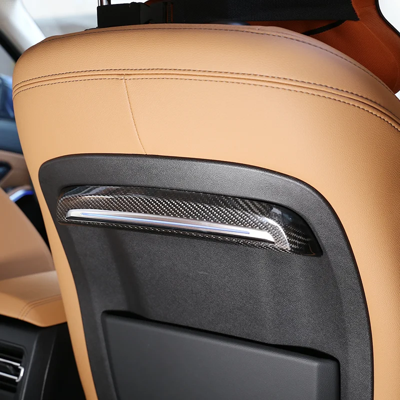 

Для BMW 3/G20 G28 2020 2021 2022 серия, накладка на заднее сиденье, аксессуары для внутренней отделки автомобиля, материал из настоящего углеродного волокна