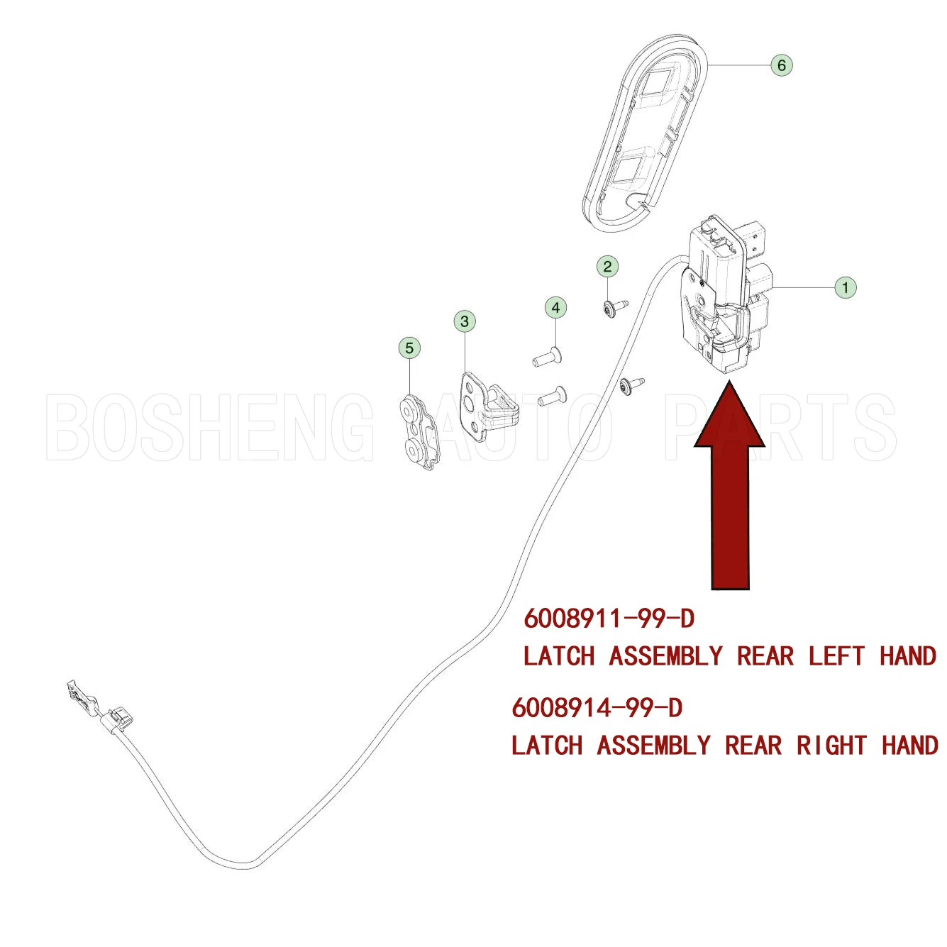 For Tesla Model S 2012-2016 2016-2021 Rear Left & Right Door Lock Latch and Interior Release OEM 6008911-99-D 6008914-99-D