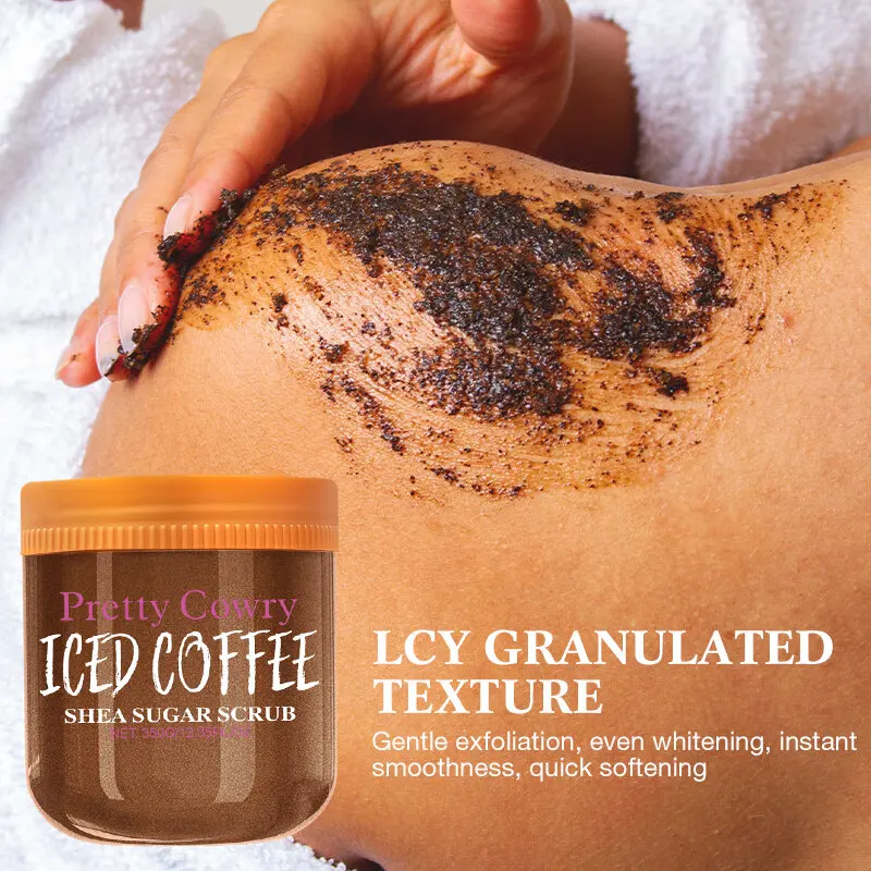 PrettyCowry Sugar Salt Body Scrub Moisturizing Exfoliator Natural Ingredients Smooth Soft Skin 350ml Suitable for All Skin Types