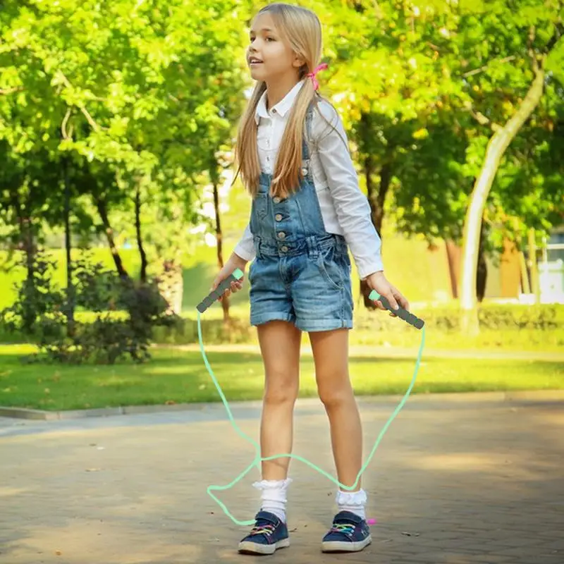 

Jump Rope Kids Children Jump Rope Lightweight Exercise String Knot-Proof Anti-Slip Foam Grip For School PE Classes Outdoor