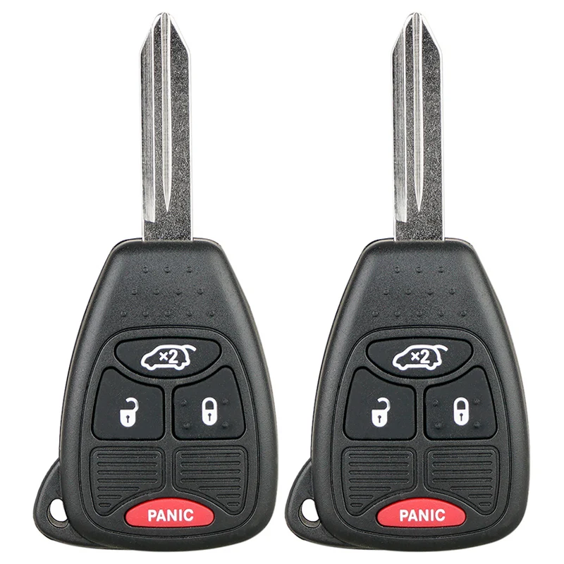 

2pcs Car Remote Key Fob with ID46 Chip OHT692427AA Fit for Chrysler 200 300 300c PT Commander